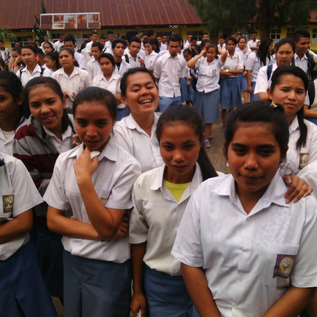 Peserta UN tahun 2015 di SMA Katolik St Fransiskus Saverius Ruteng. (Foto :Astri Tea)