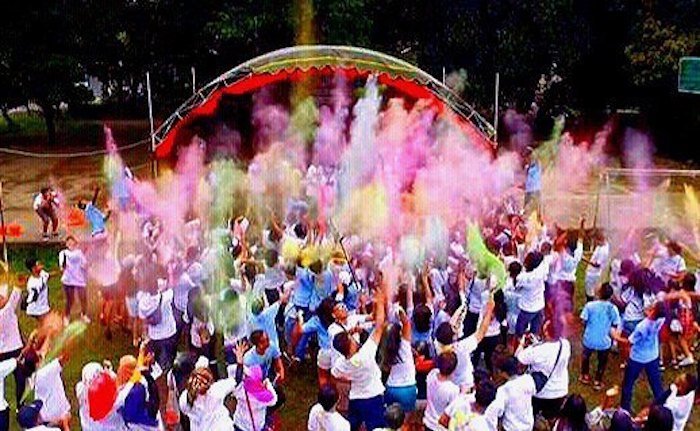 P2LB dalam acara colour run. (Foto: dok)